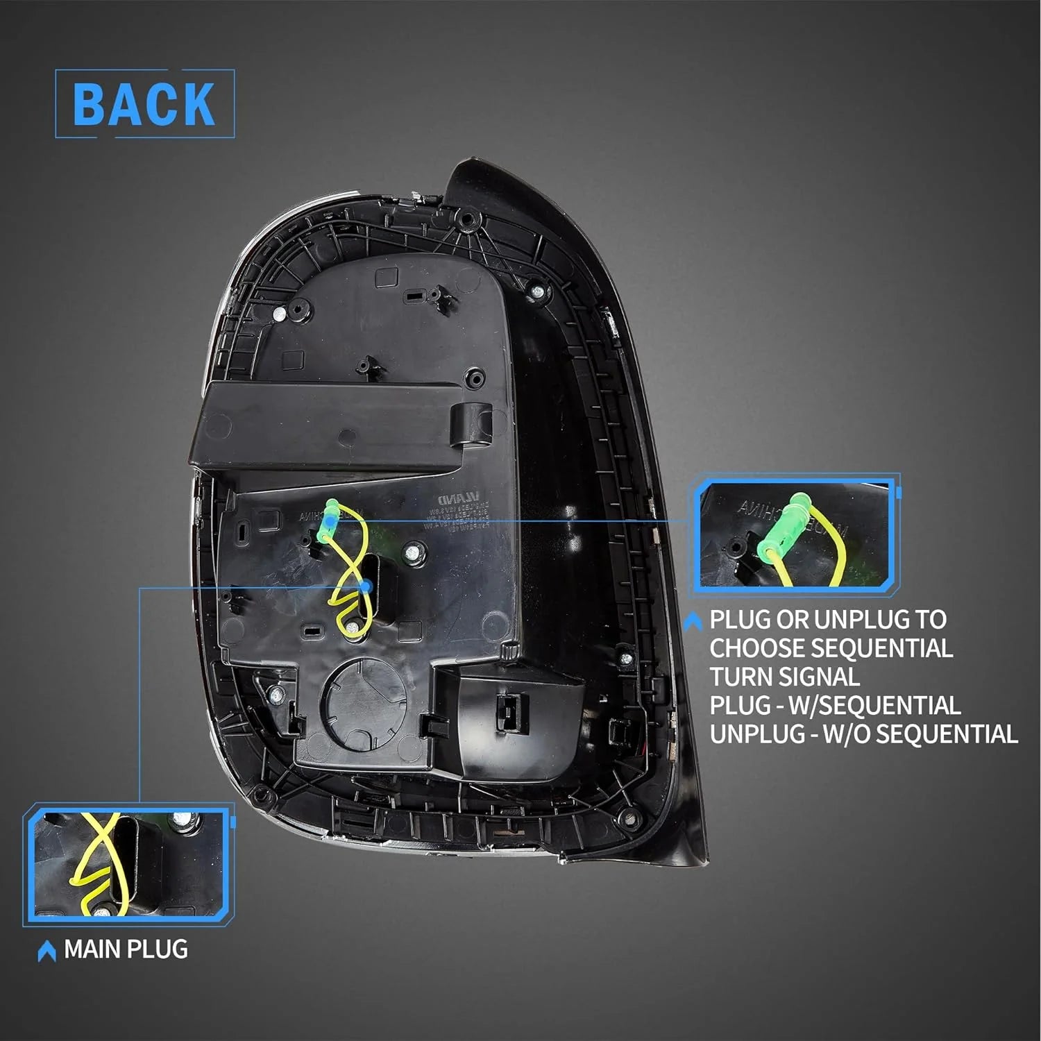 BMW Mini Cooper Hatch F55 F56 F57 Full LED Taillights Black Trim 2014 - 2019